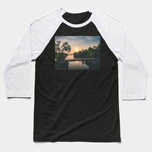 Sunrise Bridge on the River V2 Baseball T-Shirt